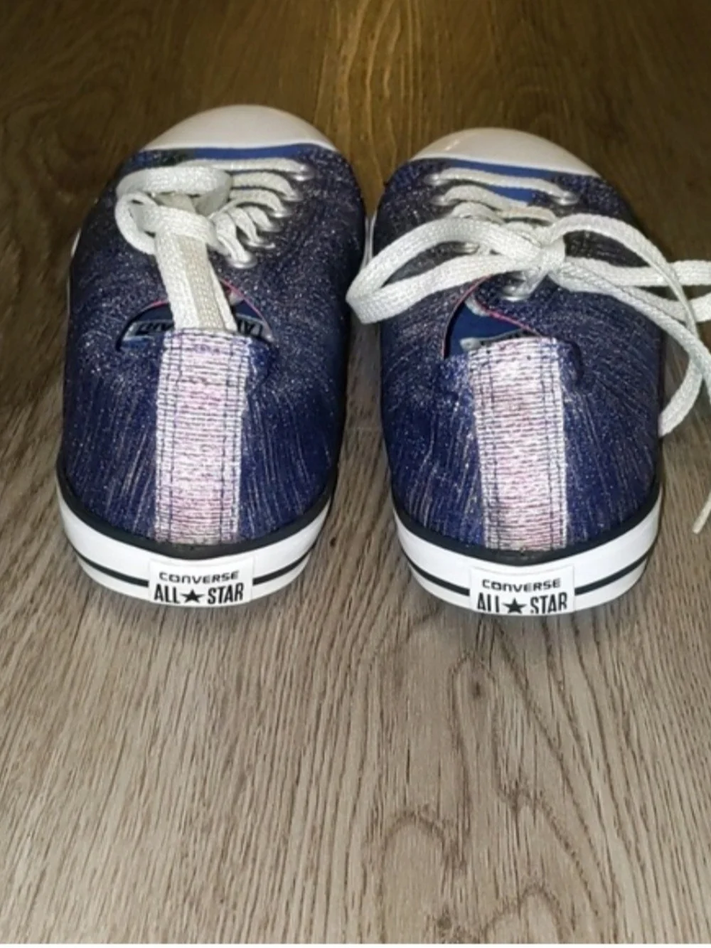 Converse Kids Low Top Sneakers - Sparkly Purple